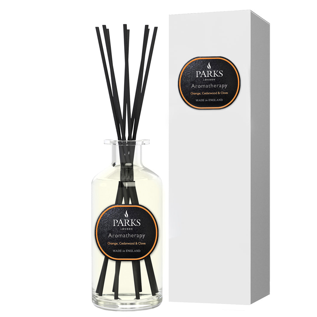 Orange, cedarwood and clove 220ml reed diffuser by Parks Candles — product view 6 of 7
