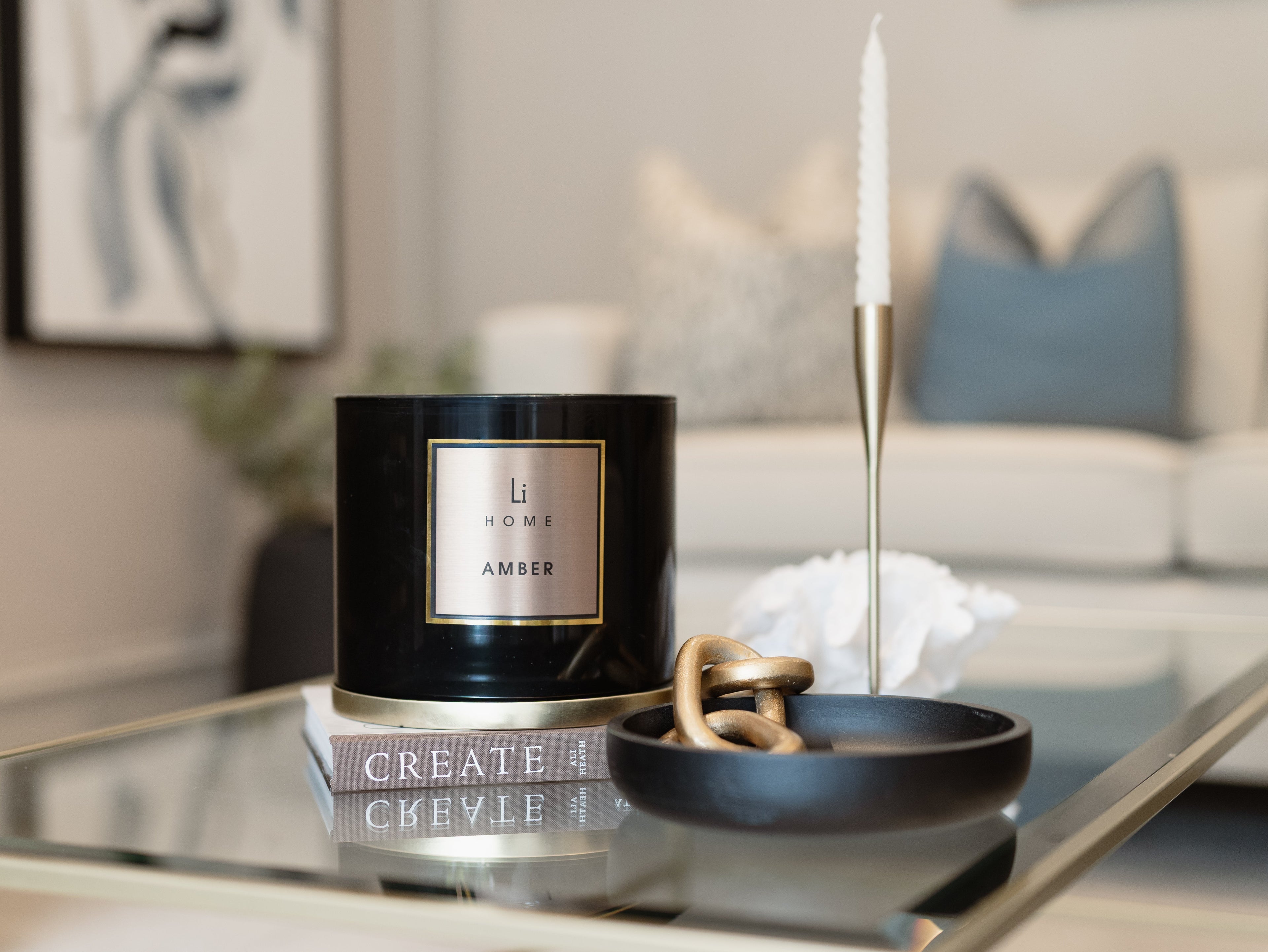 XL Amber candle by Lifestyle Home Collection — product view 3 of 7